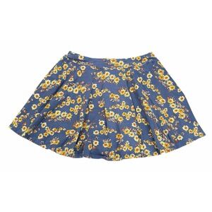 Toad & Co Womens Birdie Skort Floral Daisy Blue Pockets Large Activewear Organic